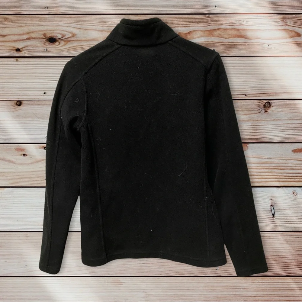 Patagonia Synchilla Black Full Zip Warm Size Medium Long Sleeve Zip Sweater - Picture 6 of 7